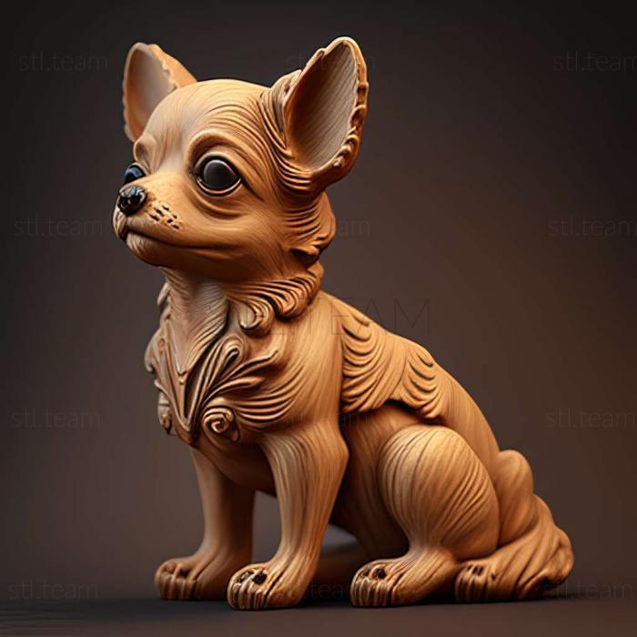 3D model Dina dog famous animal (STL)